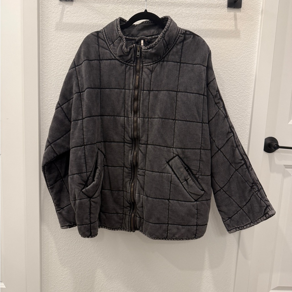 Free People Dolman Quilted Knit Jacket